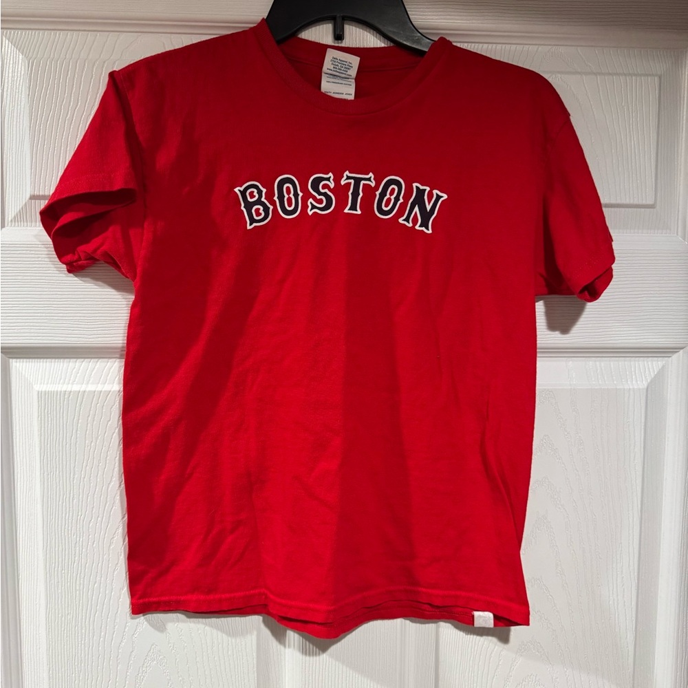 MLB Red Boston Short Sleeve Tee Shirt